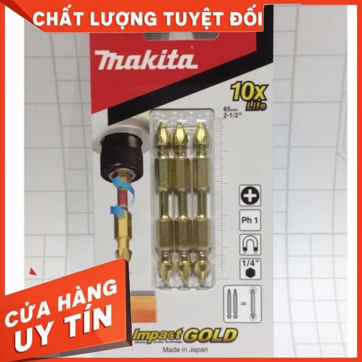 [Chính Hãng] Mũi tô vít nhật mạ vàng B-45129
