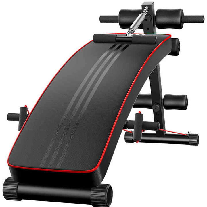 Adjustable 3 modes folding abdominal muscle trainer seat premium material anti-slip leather cover cushion strong electrostatic steel frame
