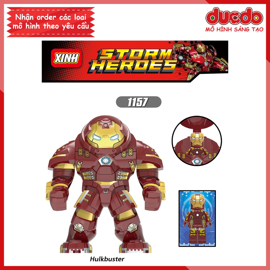 Bigfig siêu anh hùng Hulkbuster IronMan siêu đẹp - Đồ chơi Lắp ghép Xếp hình Mini Minifigures Big Fig XINH X1157