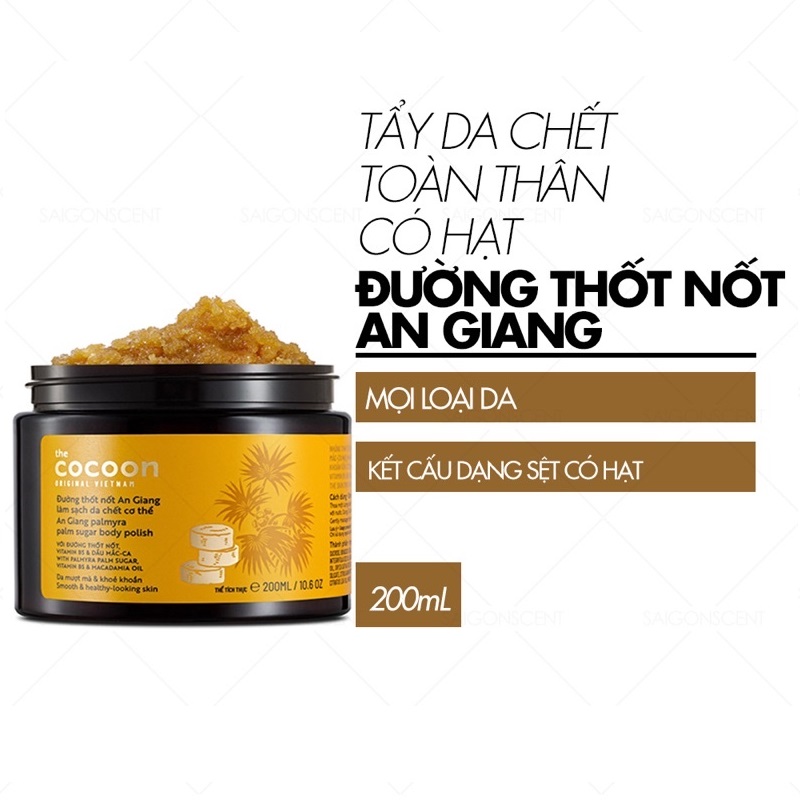 Tẩy Da Chết Cocoon Dak Lak Coffee Body Polish 200ml