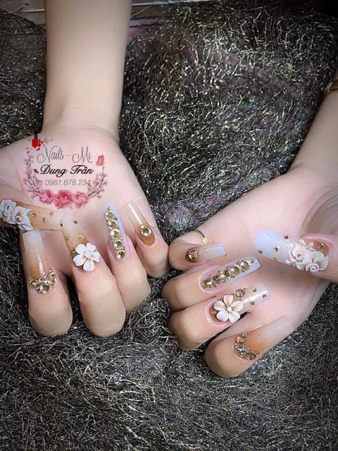 Hoa bột nail - hoa sứ đính móng tay MOON NAIL
