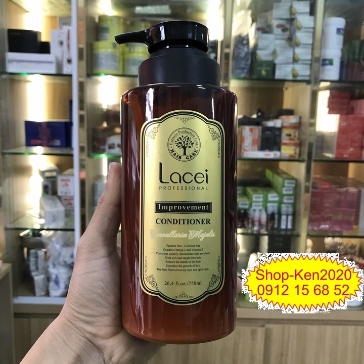 Cặp dầu gội & xả Lacei Improvement 750ml x2