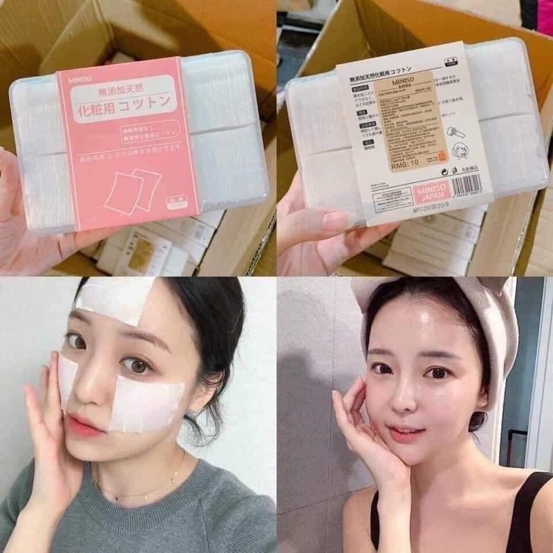 Bông tẩy trang miniso 1000 miếng