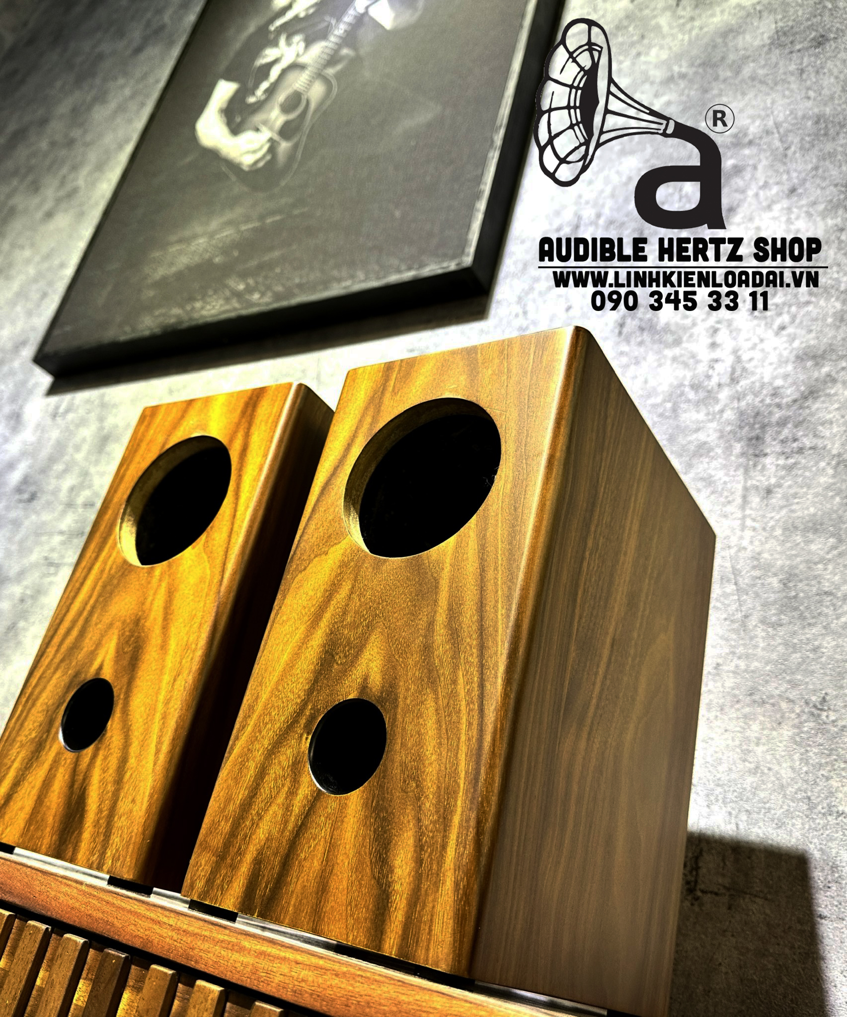 Thùng loa bookshelf cho toàn dải 10cm, chưa bao gồm củ loa, giá theo cặp