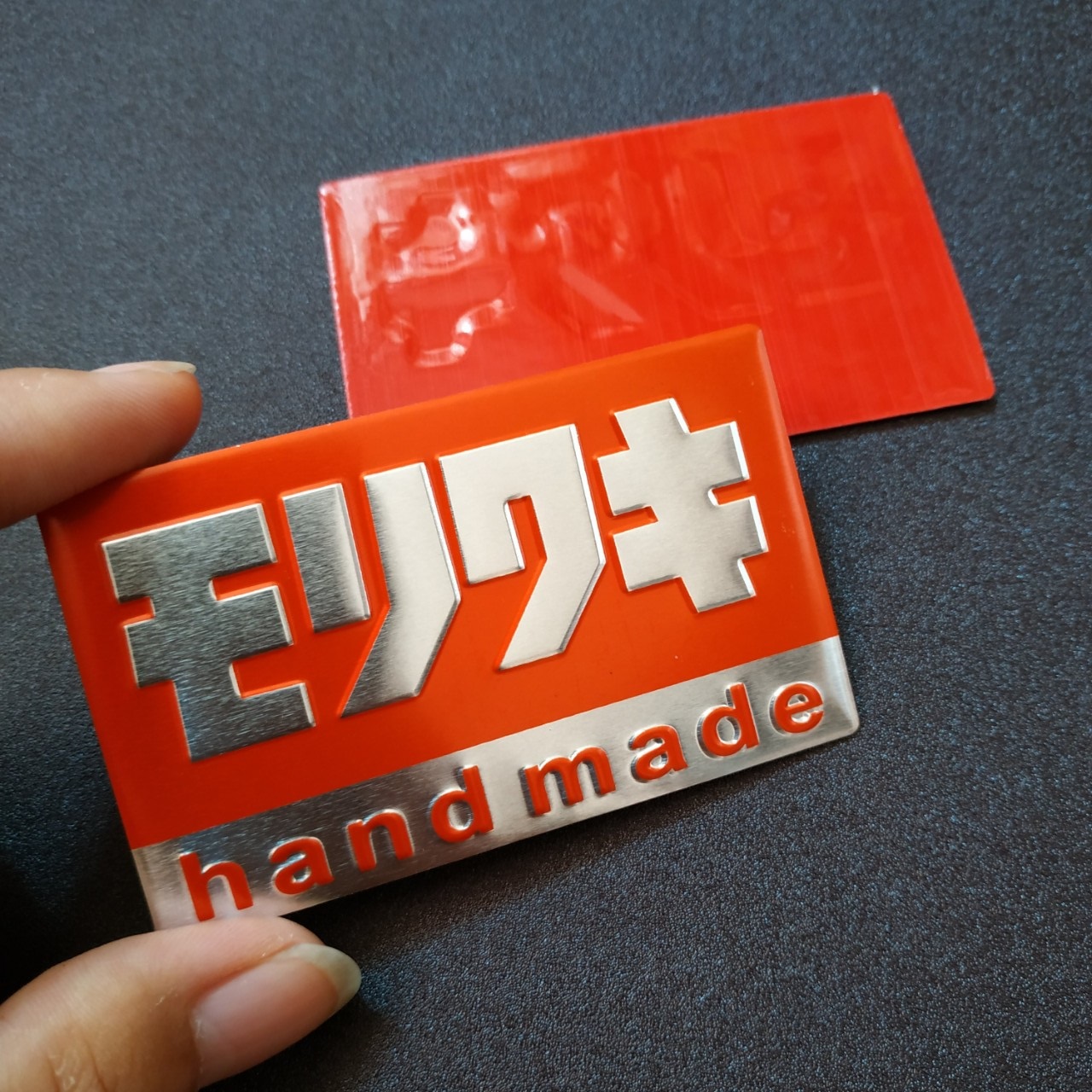 Tem nhôm dán Pô Moriwaki engineering hand made