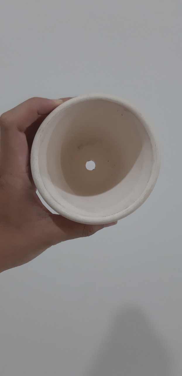 CHẬU ĐẤT NUNG VẼ - Rộng 11cm, Cao 11cm (Chậu đất nung, chậu trồng sen đá, chậu mini, chậu vẽ)