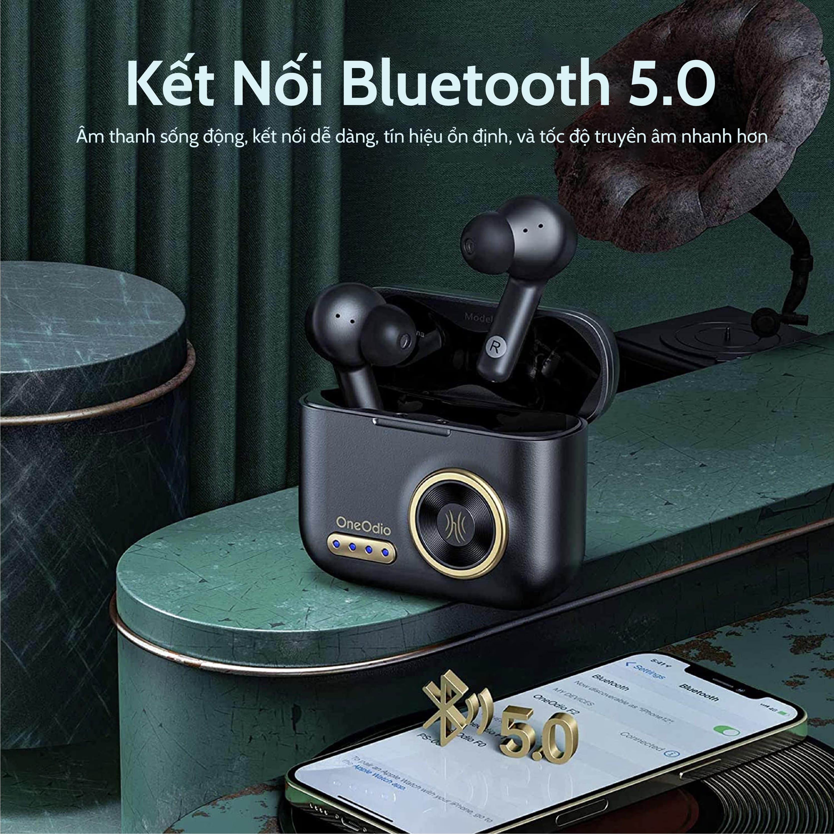 Tai nghe OneOdio F2 Bluetooth 5.0 âm thanh HiFi