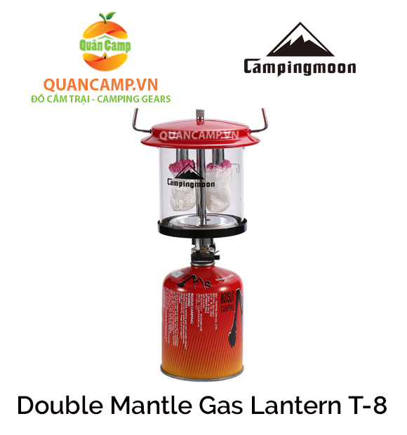 [HCM]Đèn gas 2 bấc cắm trại, dã ngoại Campingmoon T-8