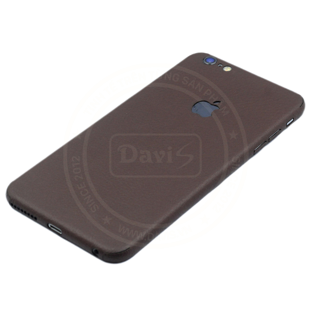Dán da full viền iphone 6/6s Plus, làm từ da thật cao cấp - Chính hãng Davis