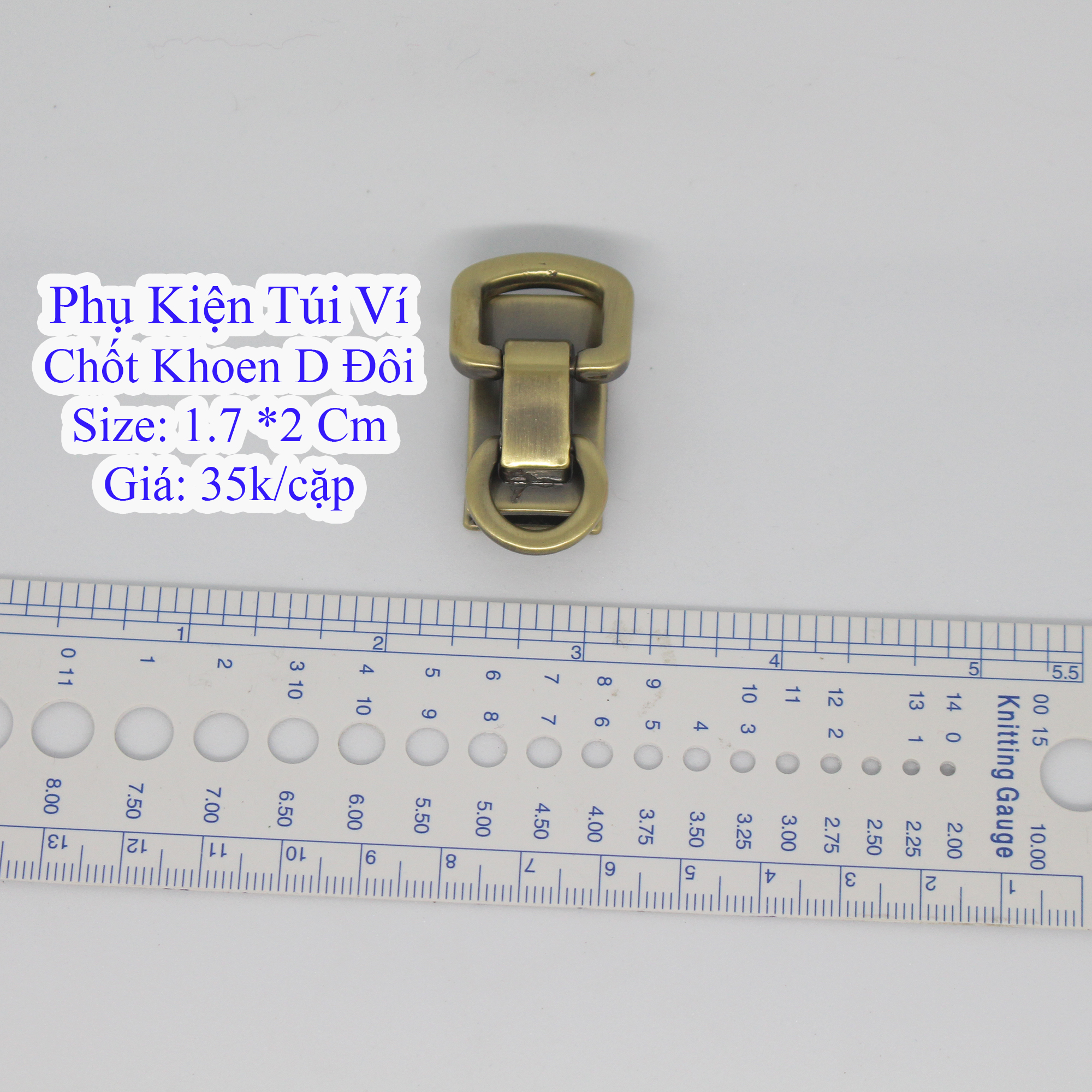 Chốt D Đôi làm túi xách (45k/Cặp)