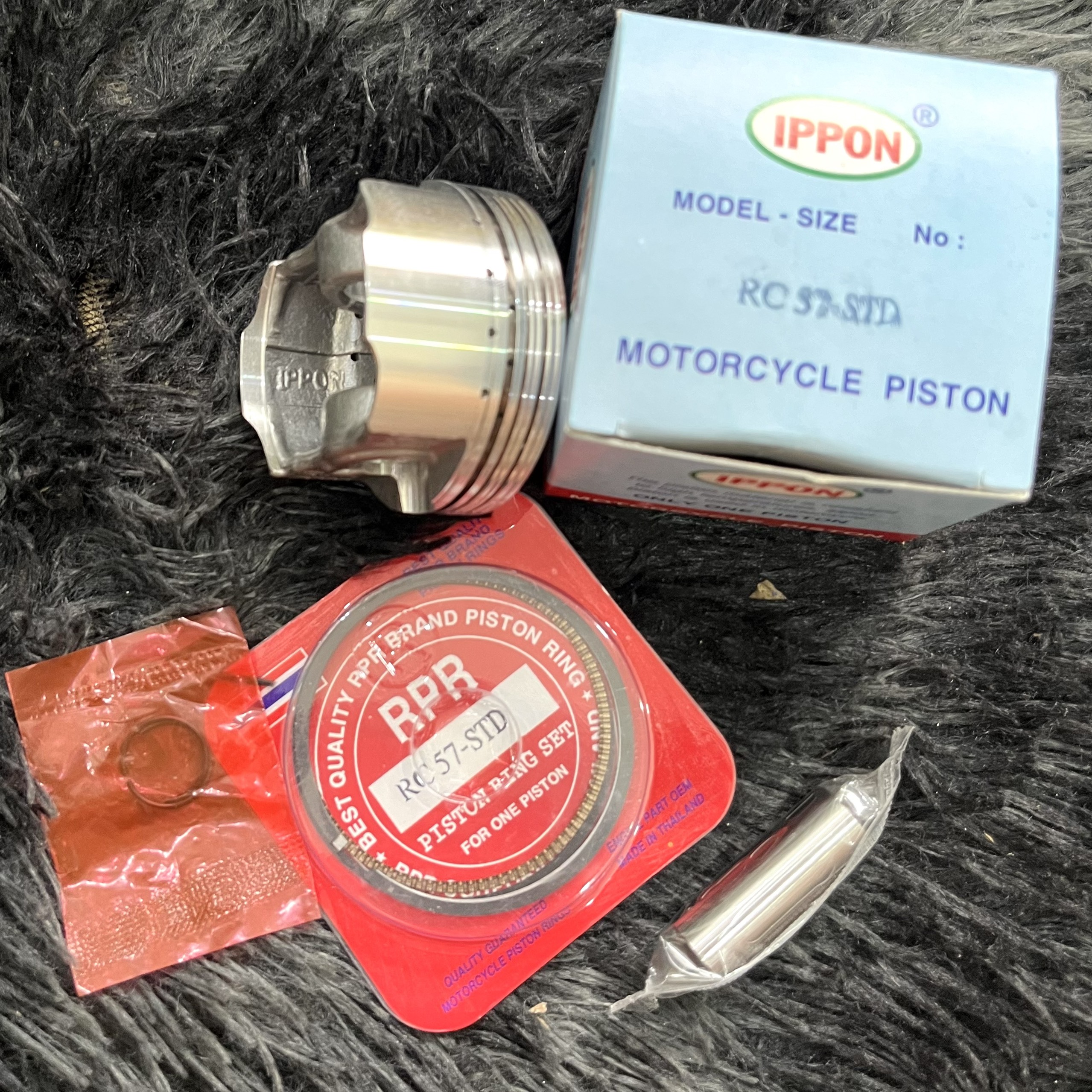 Piston bạc ắc trái 57 mm Exciter 135 150 ex150 Ex135
