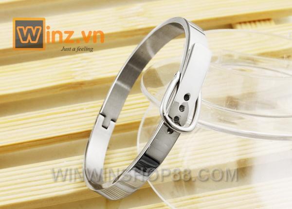 Vòng tay cặp Hàn Quốc VT135 (Màu bạc)