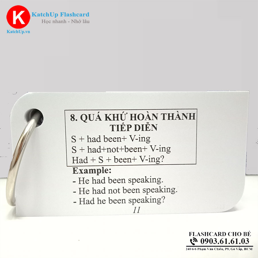 [HCM] Bộ Flashcard Ngữ Pháp Tiếng Anh – High quality