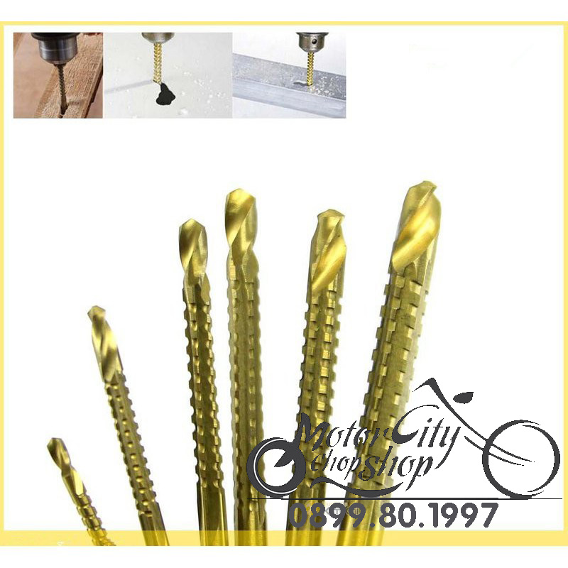 Mũi khoan răng cưa đa năng phủ titanium 3-8mm