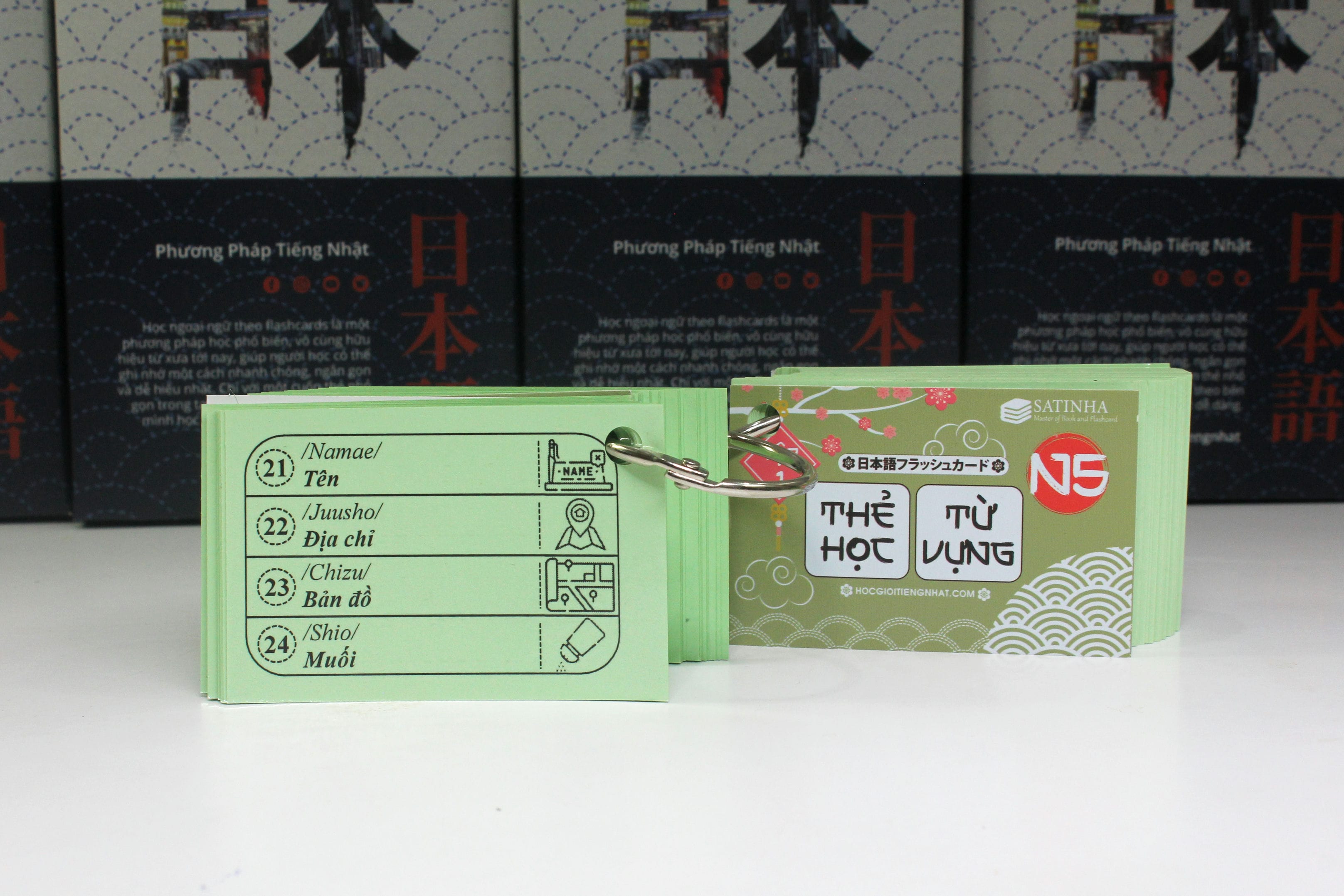 FLASHCARD N5 - THẺ HỌC TỪ VỰNG BẢN MỚI (2 XẤP)
