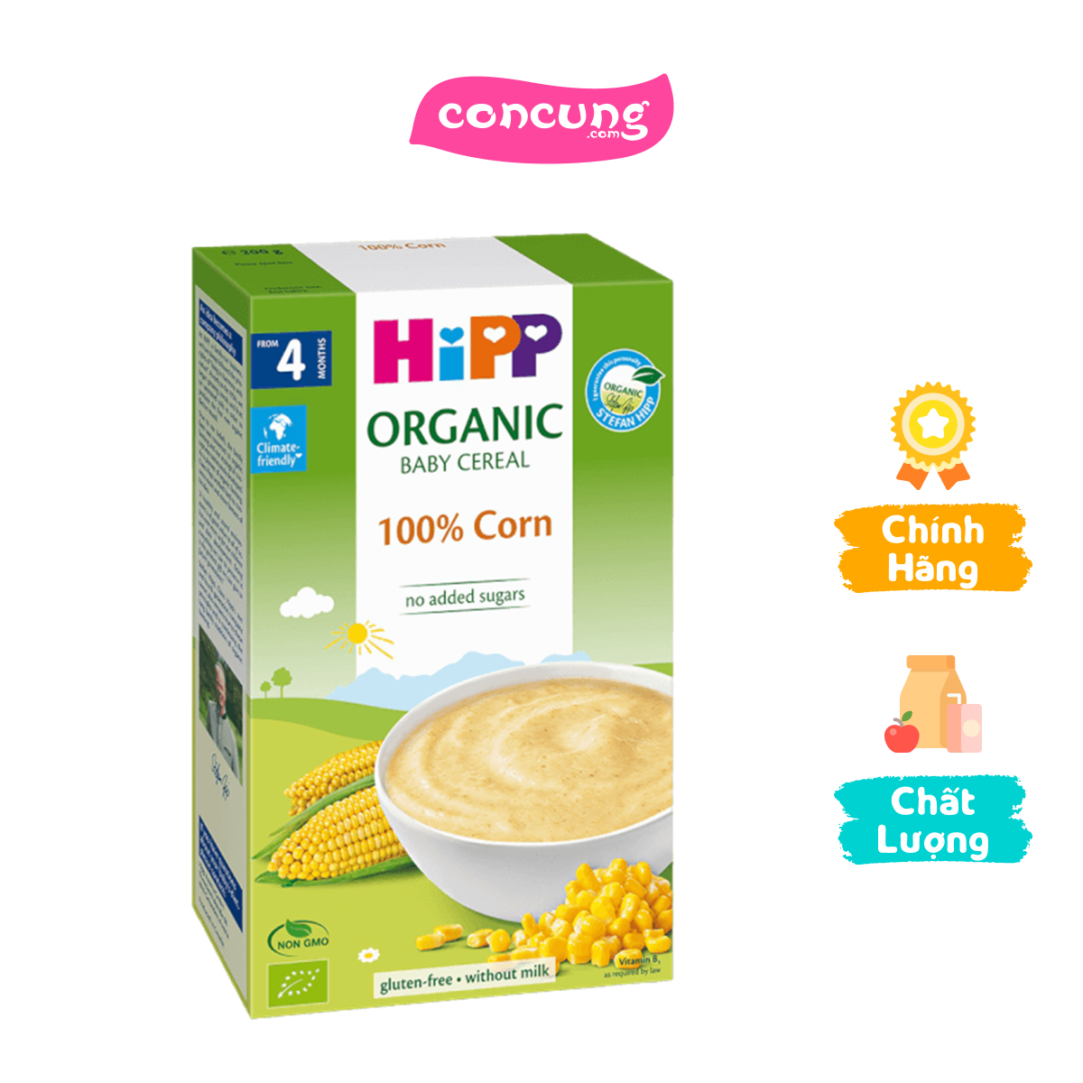 Bột dd hipp organic - bột ngũ cốc, bắp non 200g