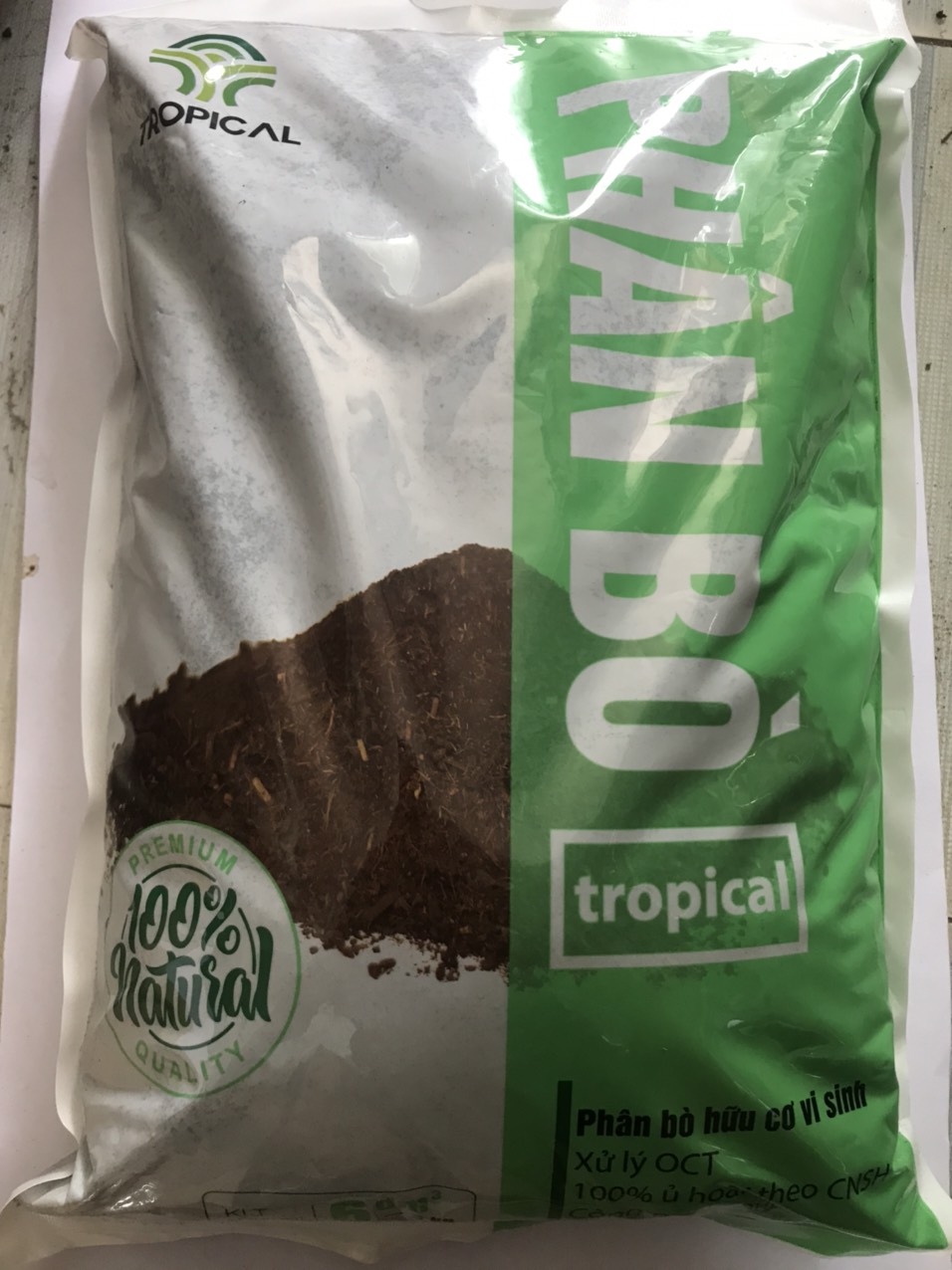 Phân bò Vi Sinh Tropical Gói 5dm3 ~2kg)