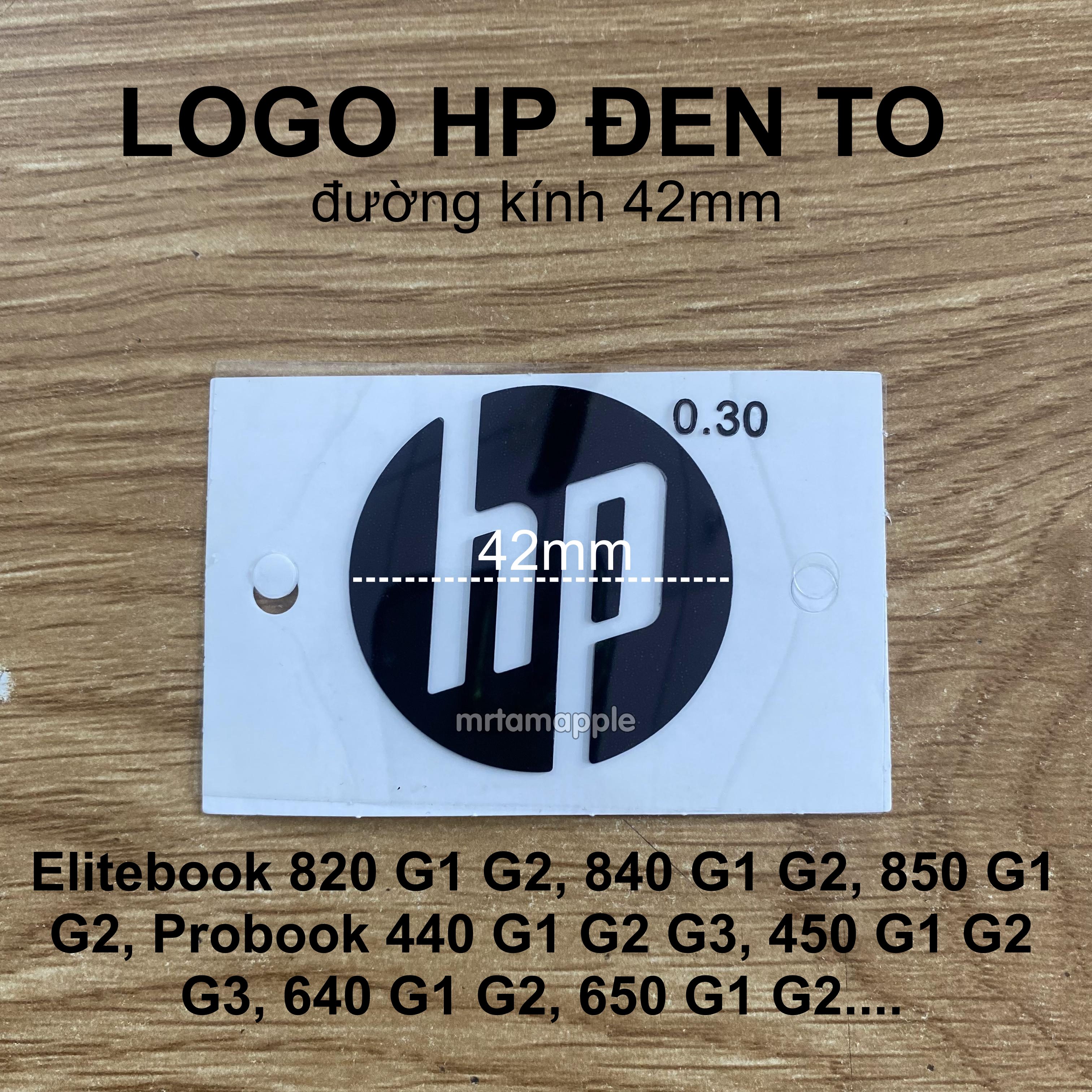 TEM DÁN STICKER LOGO HP (BẠC, ĐEN) TRANG TRÍ MÁY TÍNH LAPTOP