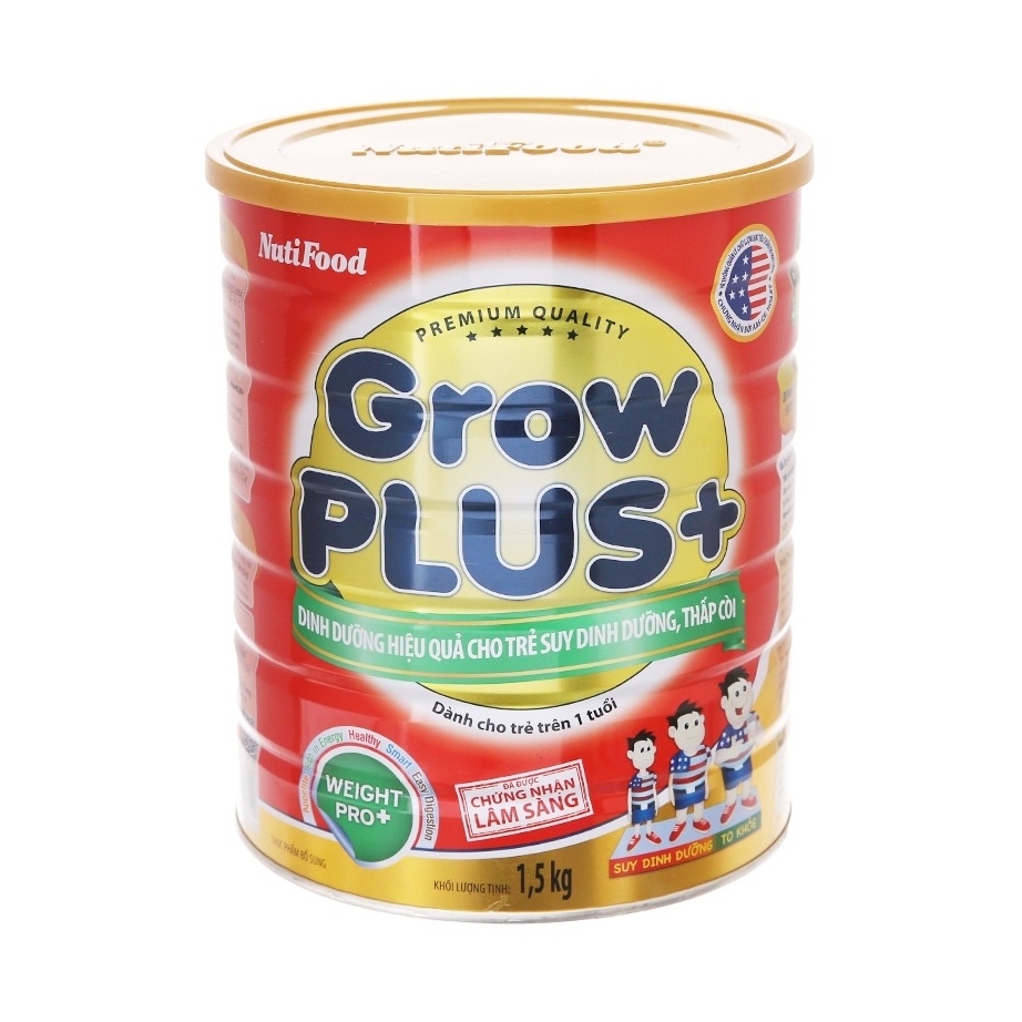 (Thanh Lý Date 10/2021) Sữa Bột Nutifood Grow Plus+ Đỏ Weight Pro+ Hộp 1,5kg