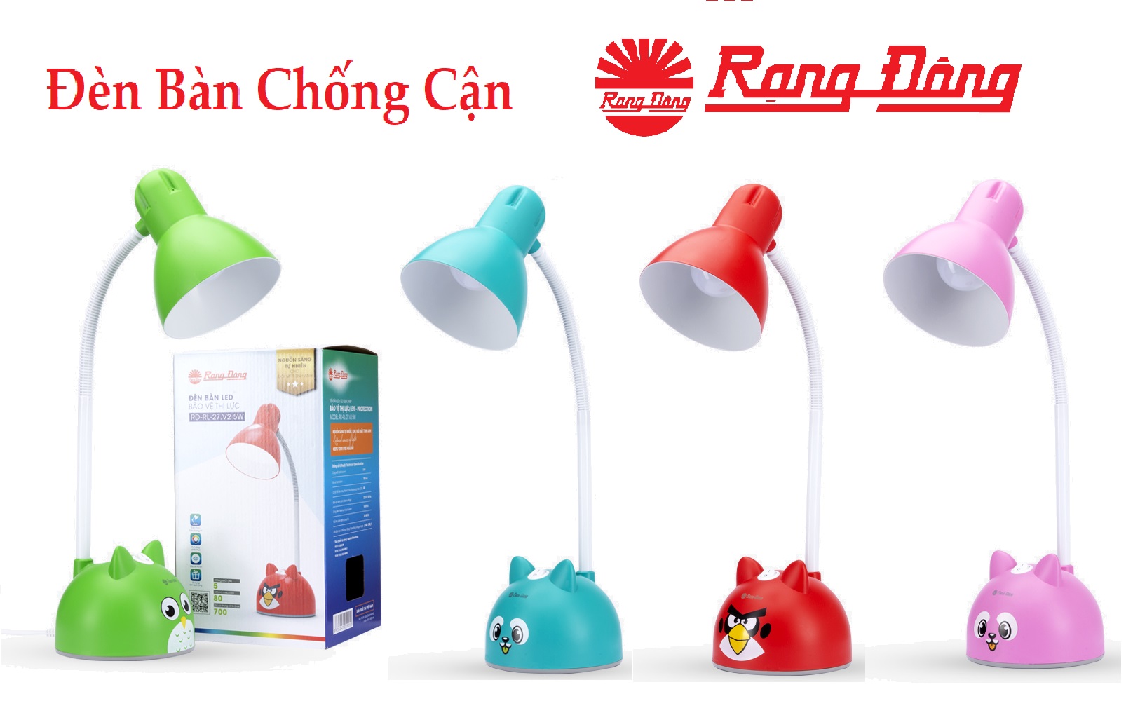 Đèn bàn học chống cận Rạng Đông RD-RL-27