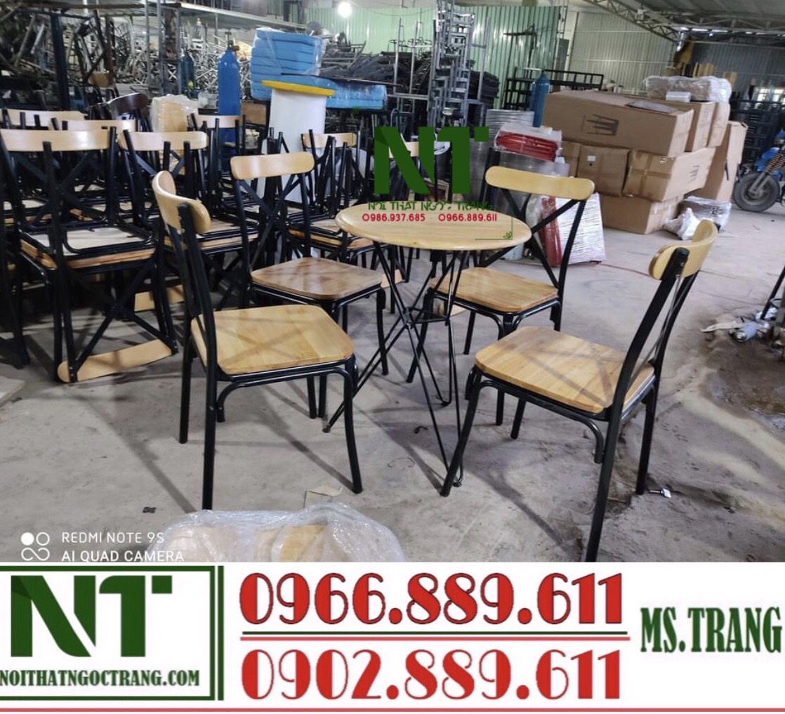 [HCM]Bàn ghế xếp cafe ngoài trời