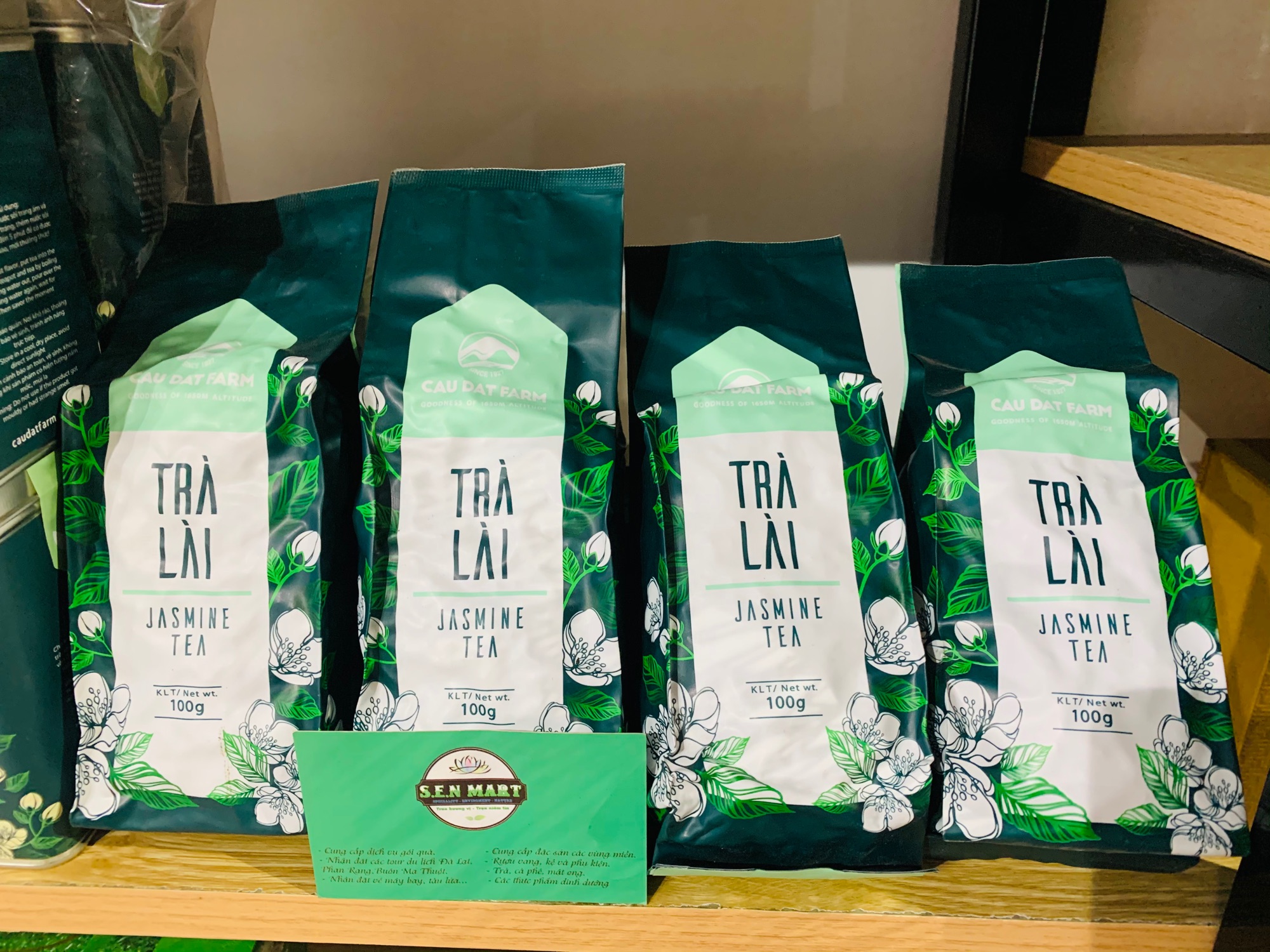 Trà Lài bao thiếc 100gr Cầu Đất Farm