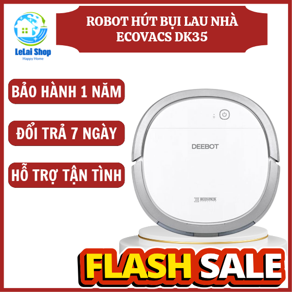 [NEW 100%] Robot hút bụi lau nhà Ecovacs Deebot DK35