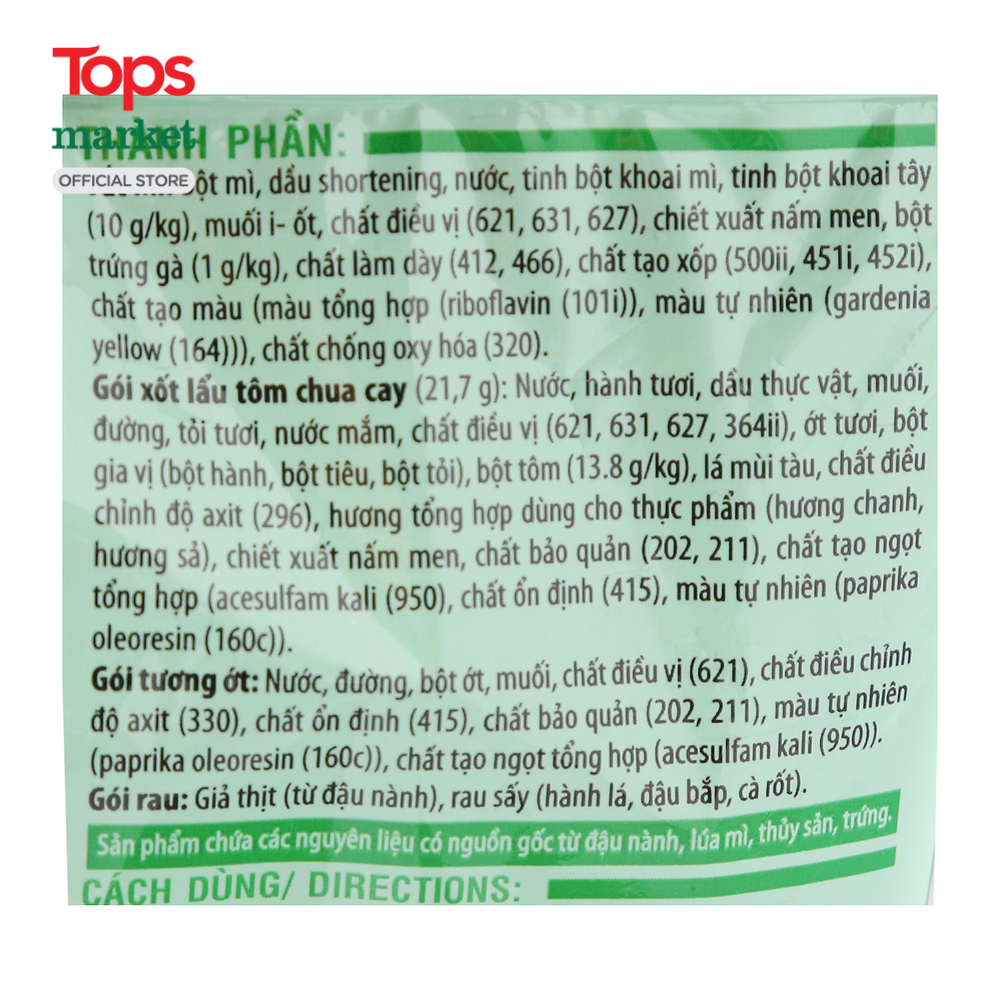 Mì Cung Đình Lẩu Tôm Chua Cay 85G