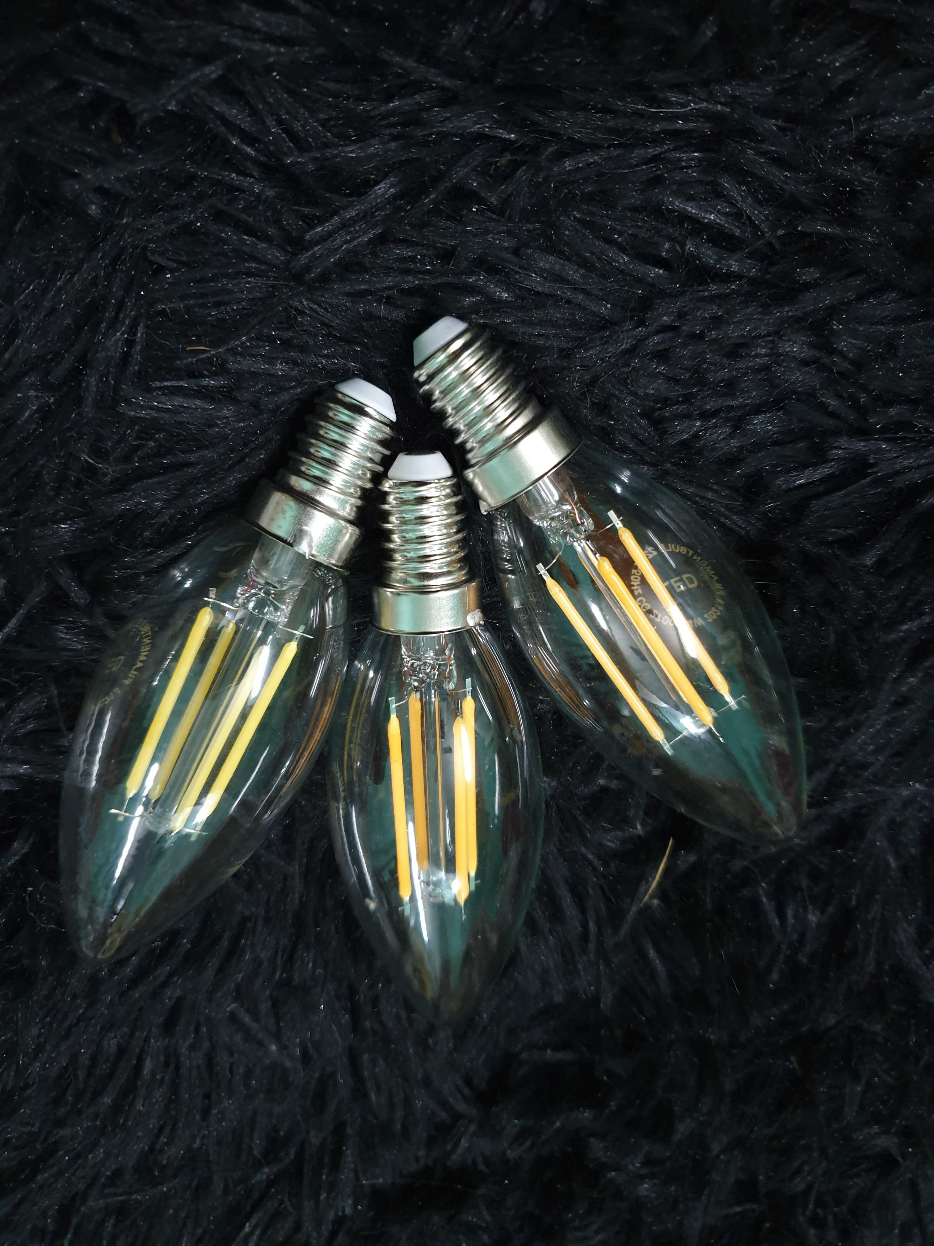 Bóng Edison quả nhót / led râu (bóng nến) 4w đuôi E14