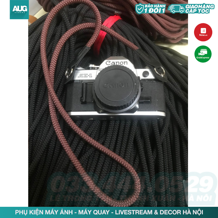 Dây đeo máy ảnh thao tác nhanh,sợi bện tròn cao cấp - AUG CAMERA HÀ NỘI - Camera strap