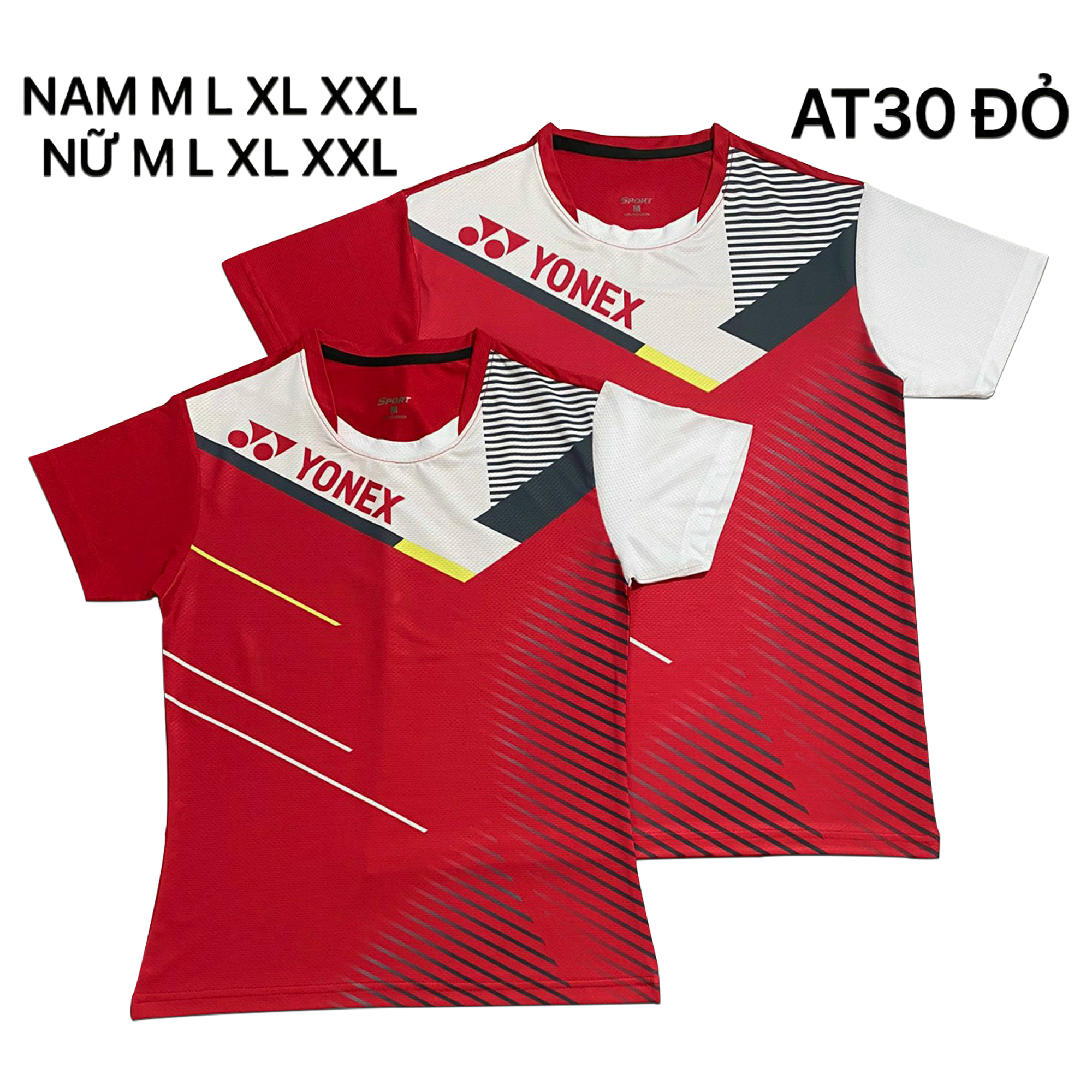 Áo cầu lông Yonex 2020 Nam Nữ Đỏ AT30