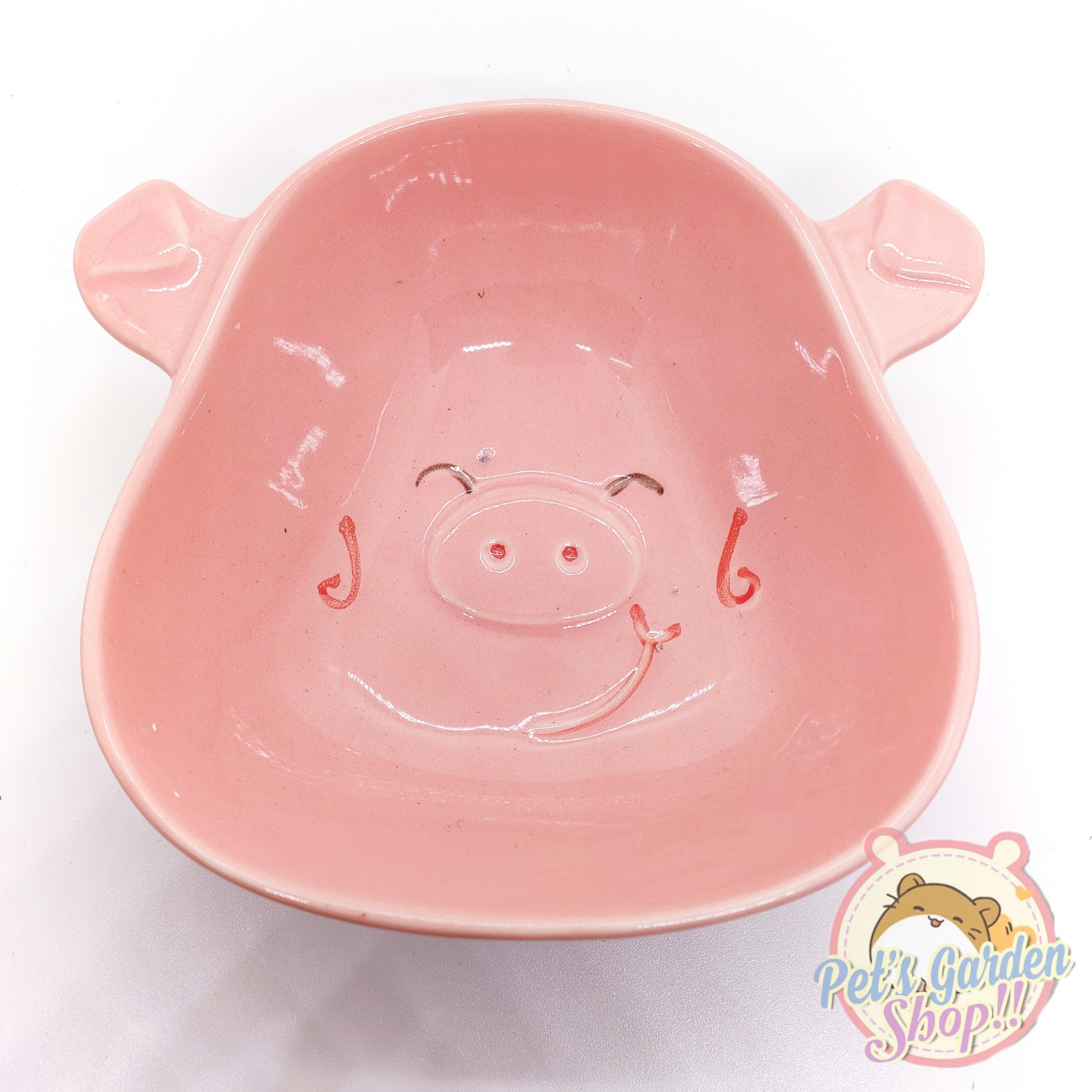 Chén sứ heo lớn cho hamster, thỏ, bọ ú, sóc...