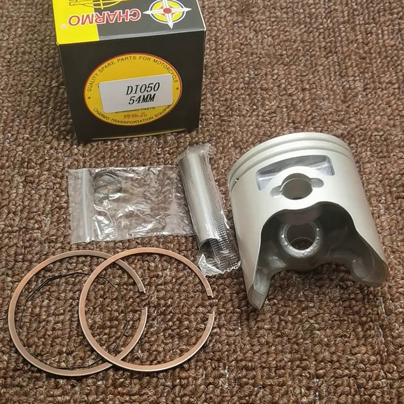 Xe máy 44mm 48mm 50mm 54mm piston khoan 12mm pin vòng đệm đặt cho honda dio af17 af18 af27 af28 af24 dio50