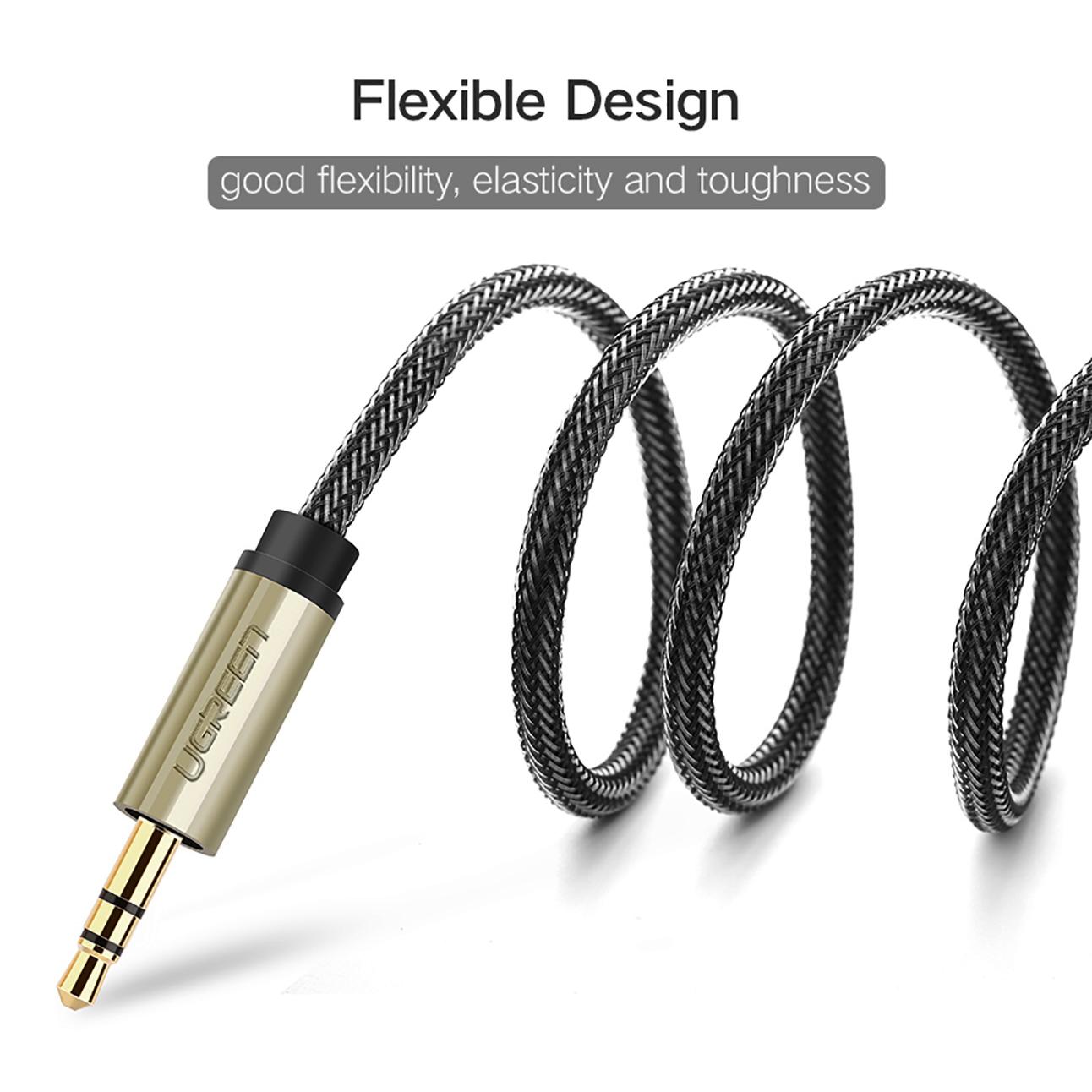 [HCM]Cáp Audio 3.5mm ra 2 Đầu 6.5mm Cao Cấp UGREEN AV126