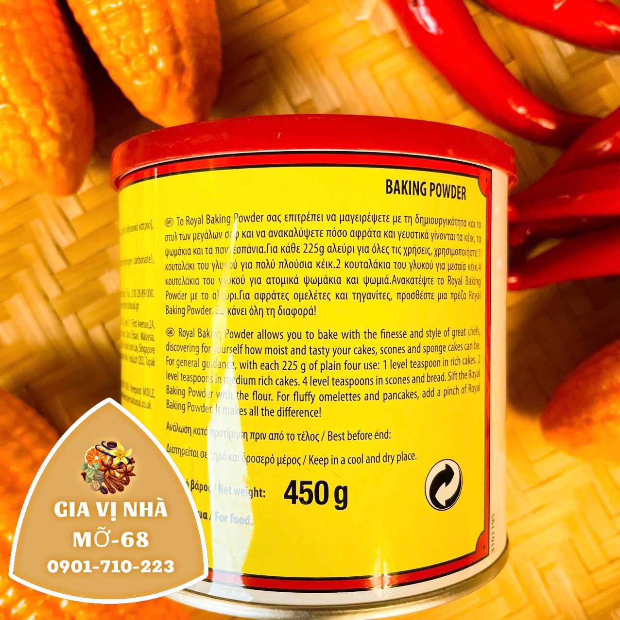 Bột nổi Baking Powder 450gr