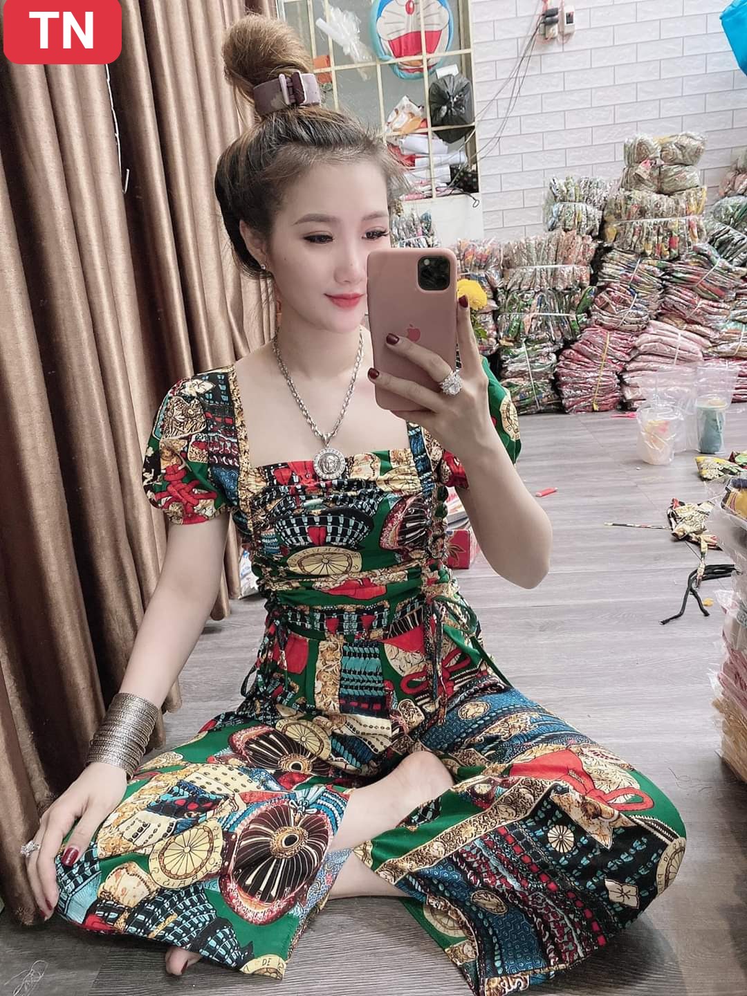 Sét bộ thổ cẩm rút sườn-QH