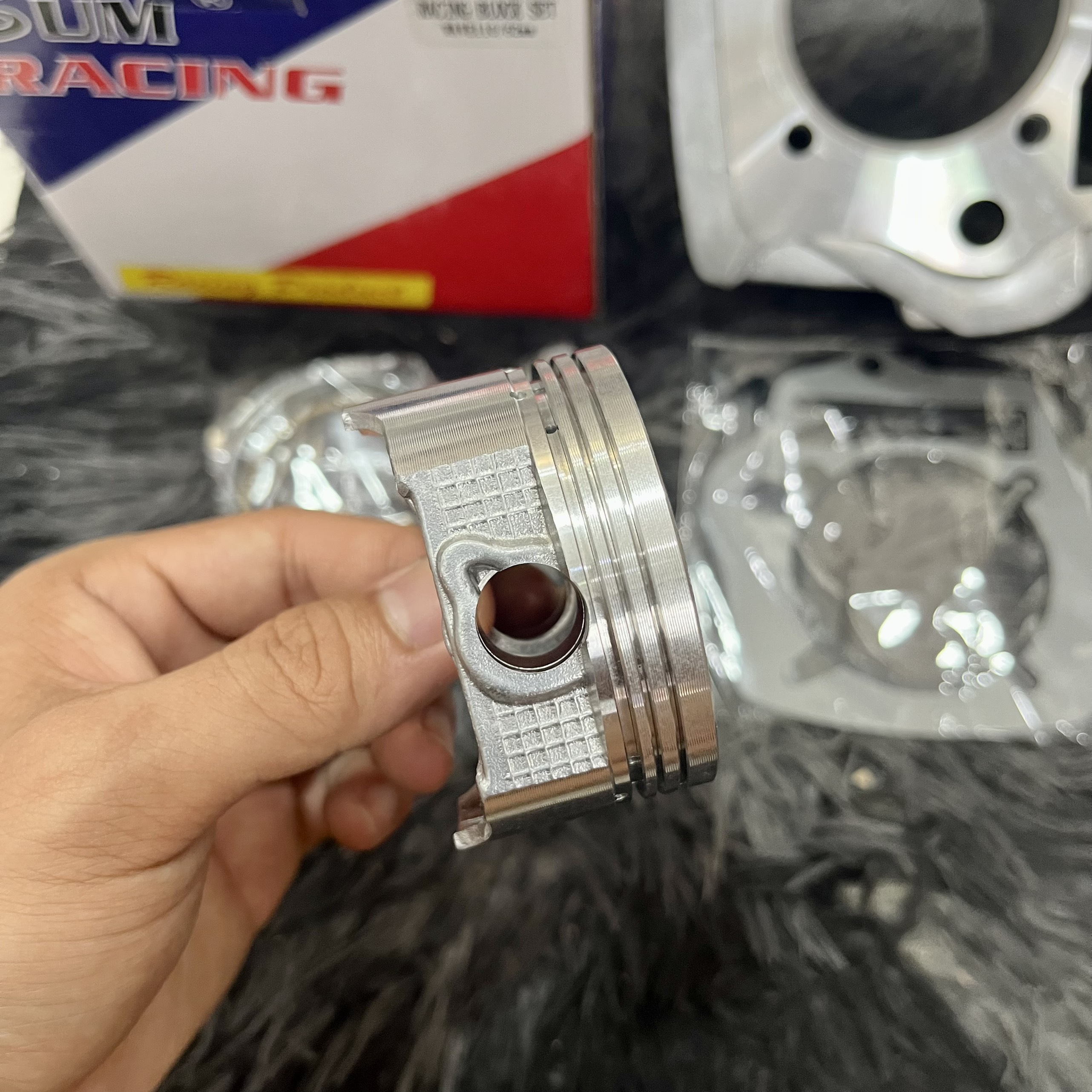 Bộ Lòng hơi 62 Wave Dream Sum Racing - Full lòng piston bạc, ắc, phe , ron
