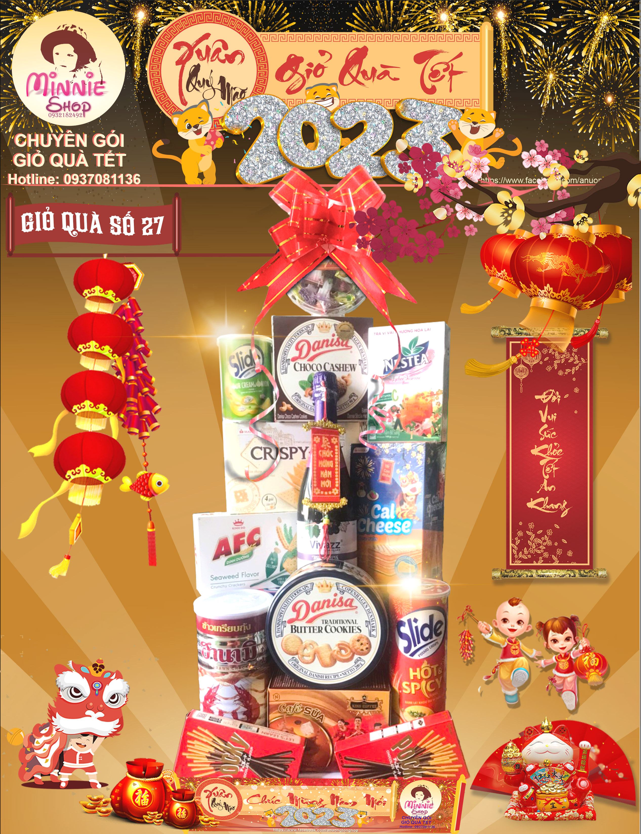 Giỏ Quà Tết 2024 - MS27(MINNIE SHOP)