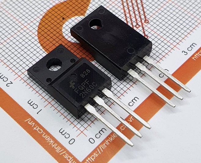 2n60 fqpf2n60c mosfet n-ch 2a 600v to-220f-3
