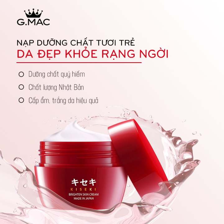 HÀNG TẶNG KHÔNG BÁN Kem Dưỡng Trắng Da Kiseki Brighten Skin Cream (50g) (SỐ LƯỢNG QUÀ TẶNG KHÔNG GIỚI HẠN)