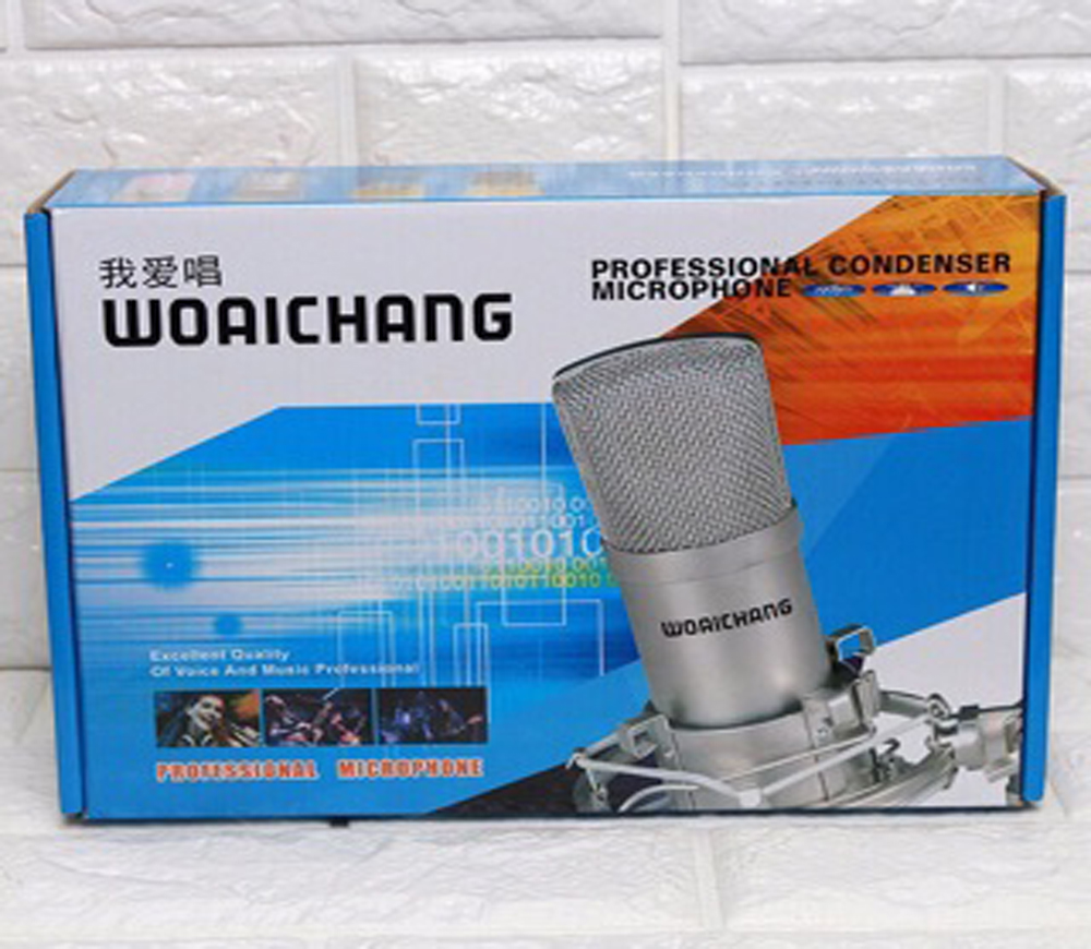 Micro Thu Âm Chuyên Nghiệp, Micro Thu Âm Livestream Woaichang BM900 Hát Karaoke Cực Hay, Mic Hút Âm Tốt, Hát Cực Nhẹ, Lọc Tiếng Ồn Cho Chất Âm Sáng - Bảo Hành 1 Năm