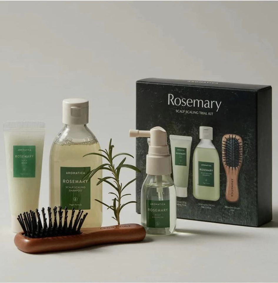 [Aromatica] Set 4 món chăm sóc tóc 𝐑𝐨𝐬𝐞𝐦𝐚𝐫𝐲 𝐒𝐜𝐚𝐥𝐩 𝐒𝐜𝐚𝐥𝐢𝐧𝐠 𝐓𝐫𝐢𝐚𝐥 𝐊𝐢𝐭