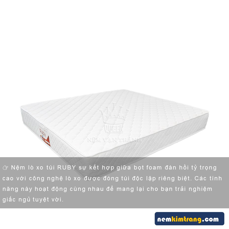 [FREE SHIP] Nệm lò xo Ruby Vạn Thành - CHÍNH HÃNG, BẢO HÀNH 10 NĂM
