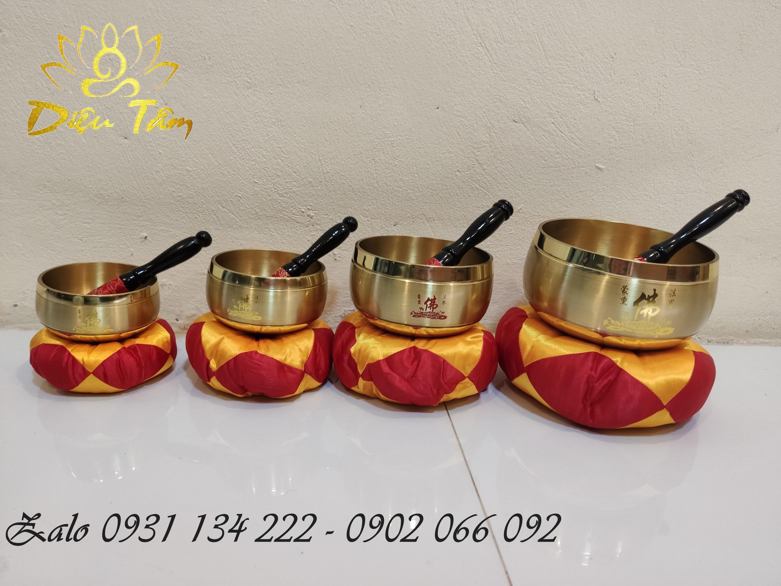 Chuông đồng , chiêng đồng Đài loan tụng kinh niệm phật