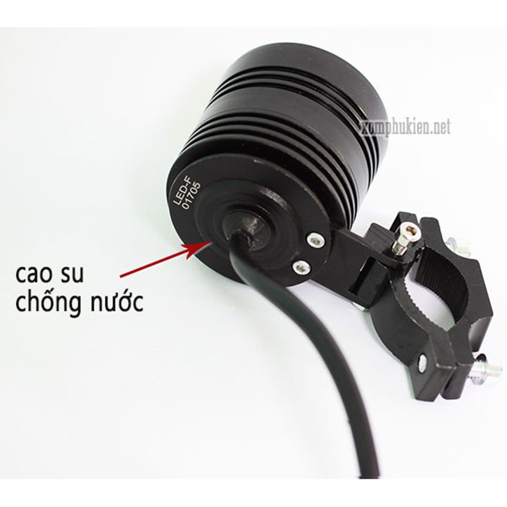 Đèn pha led trợ sáng l4 cho xe máy + tặng kèm công tắc + pass