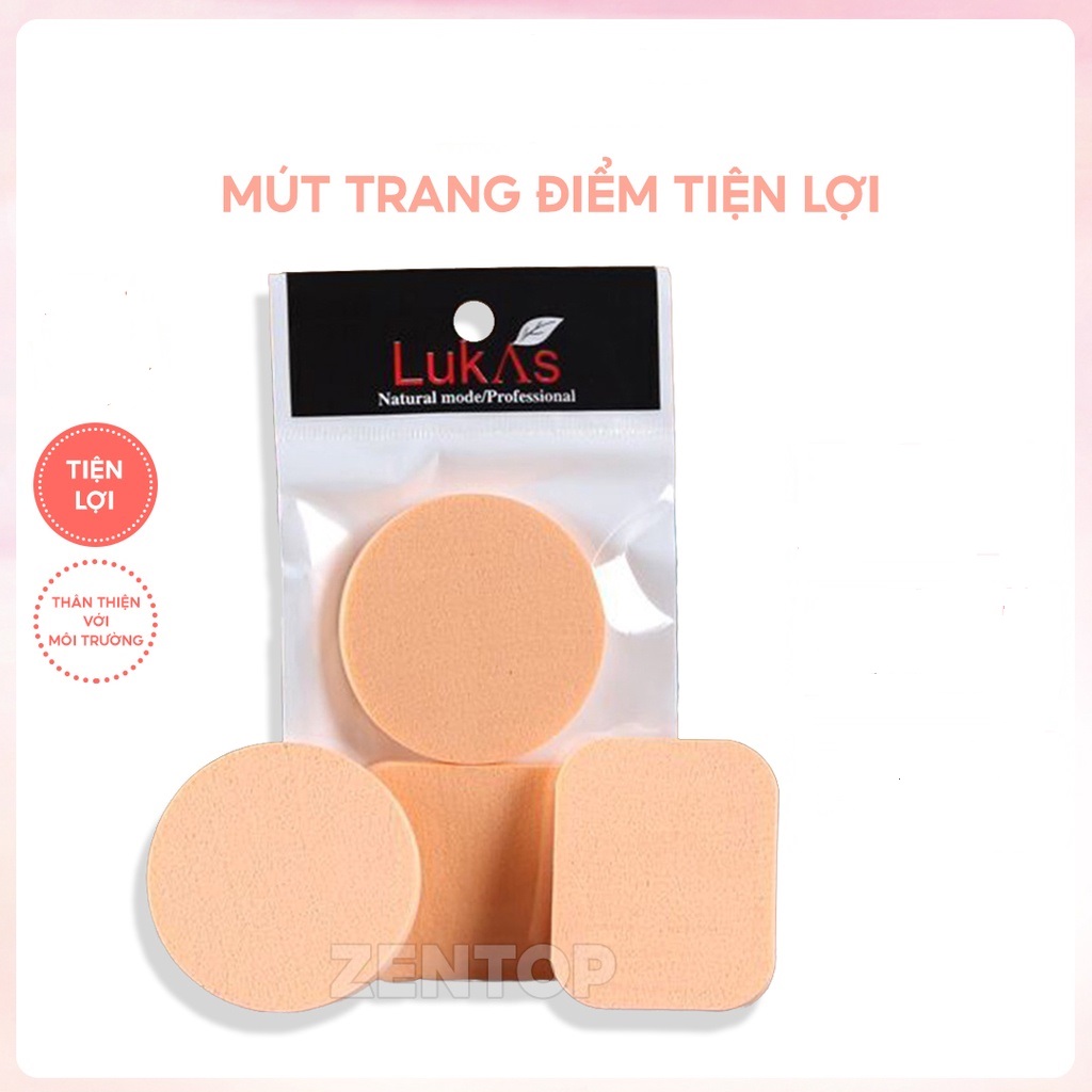 Mút trang điểm bông phấn makeup tán kem nền phấn phủ cushion tiện lợi đa năng