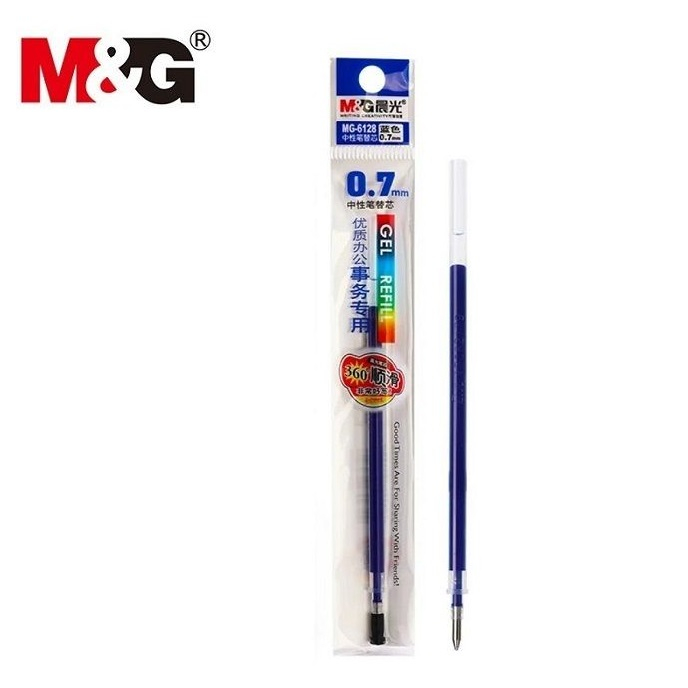 Bút gel nước m&g gp1111 ngòi 0.7mm / bút mg 1111 có ruột 6128 thay thế