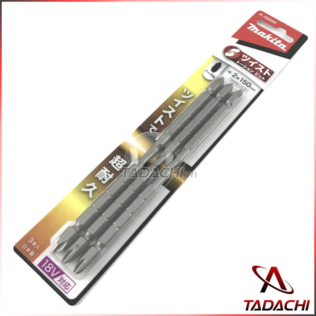 Mũi Vít Bake 2 Đầu Ph2x150mm Makita A-59592