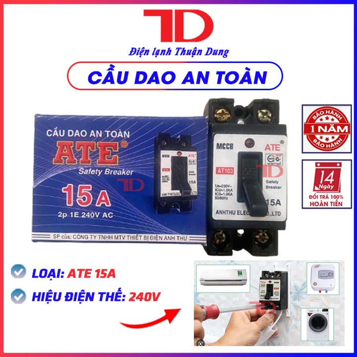 Cầu dao an toàn lse 15a 20a 30a kèm vỏ, không vỏ, cb aptomat mccb, át atomat, cb cóc