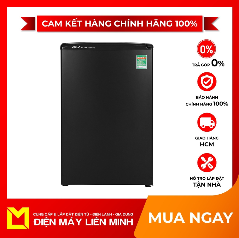 Tủ lạnh Aqua 90 lít AQR-D99FA(BS) Mới 2020 - Làm lạnh thực phẩm nhanh chóng Tùy chỉnh nhiệt độ làm lạnh dễ dàng Chống lẫn mùi thực phẩm của các ngăn nhờ ngăn đá có nắp